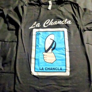 Graphic Black "La Chancla" T-Shirt
